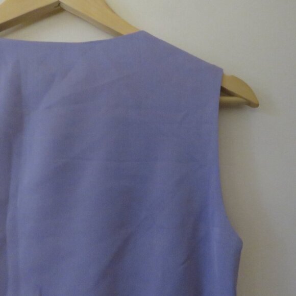 L.K. BENNETT Venus Satin Ruched Shift Dress in Lilac Purple - Size US 6 - Picture 13 of 15